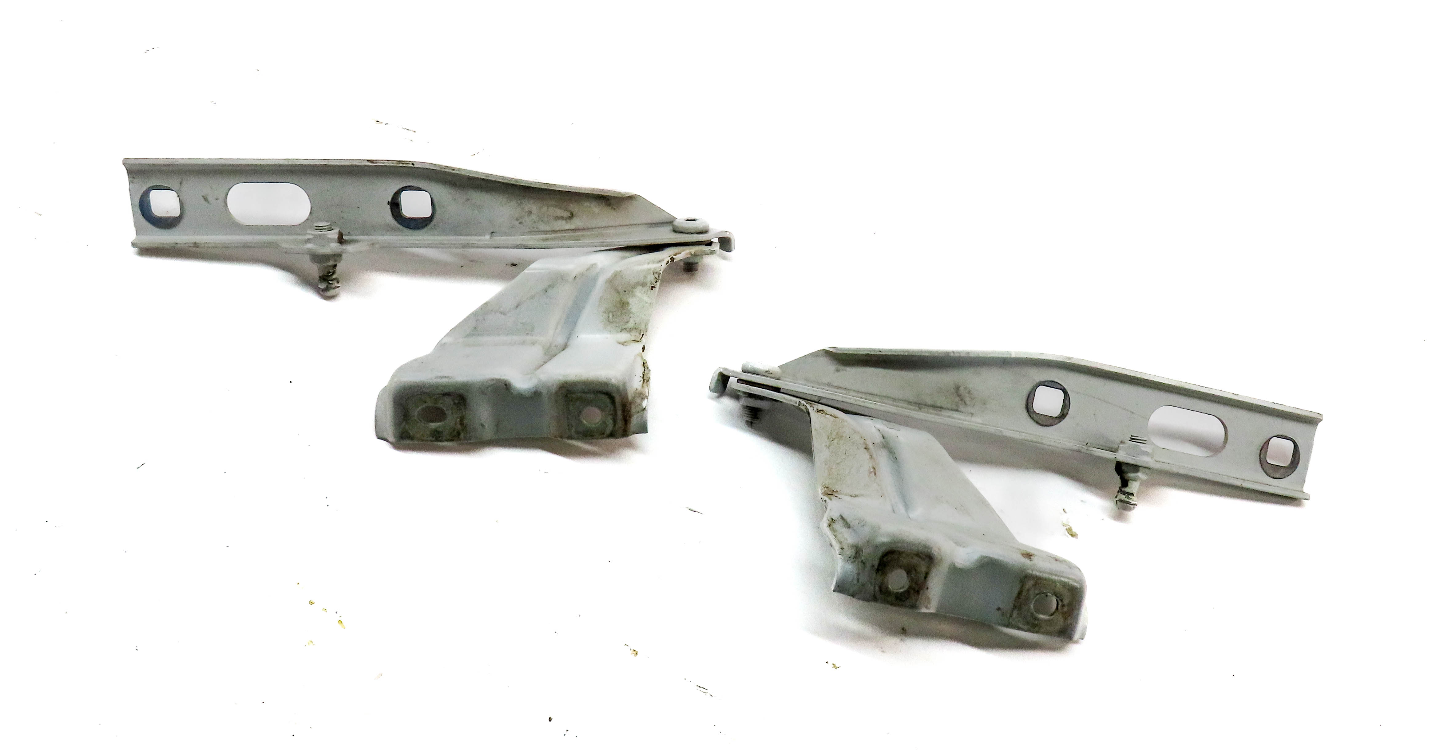 09-17 AUDI Q5 SQ5 (B8 8R) FRONT LEFT & RIGHT HOOD HINGE SET-2 (White) — exact item pictured